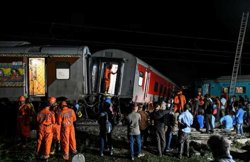 A terrible train accident in Tamil Nadu